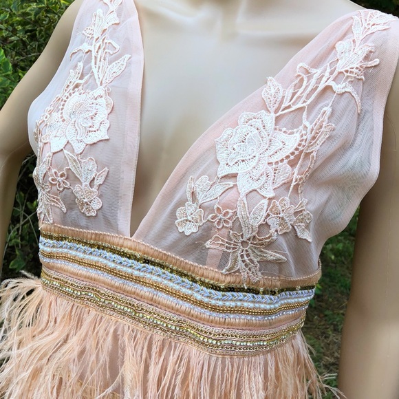 ๐ฐCLEARANCE SALE/DEFECT . Shop Hopeโs Rose Gold & Nude Sequin Party Dress - Picture 6 of 11